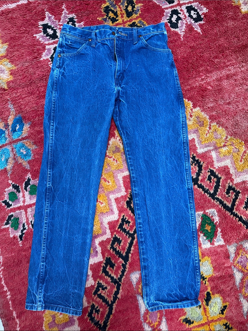 Vintage Wrangler Cowboy Cut Men's Jeans in True Blue (32x32)